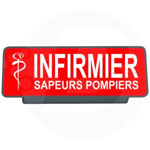 Clip pare soleil infirmier sapeurs pompiers