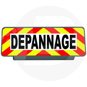 Pare soleil dépannage rouge et jaune